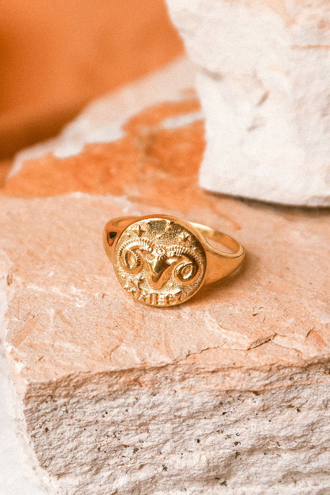 Aries Stargazer Zodiac Ring